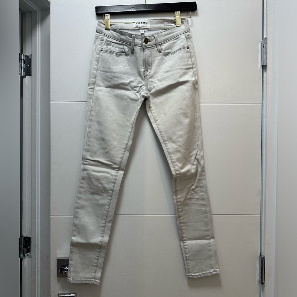 Frame Denim Women's Off-White Skinny Jeans